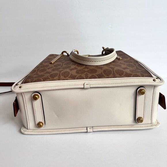 Coach Dreamer Chalk Signature Crossbody Tote Bag Style 54160 - Picture 8 of 16